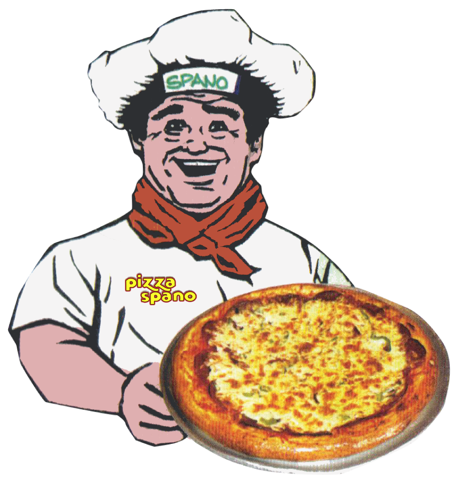 Pizza Diner Chef Mascot